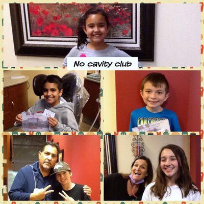 Our Proud No Cavity Club...