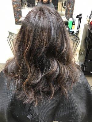 Caramel Balayage and haircut