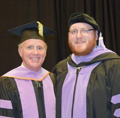 Dr. Douglas J. Cochran D.D.S and Dr. Garret Cochran D.D.S. at the 2014 Graduation of Dr. Garret from UMKC School of Dentistry.