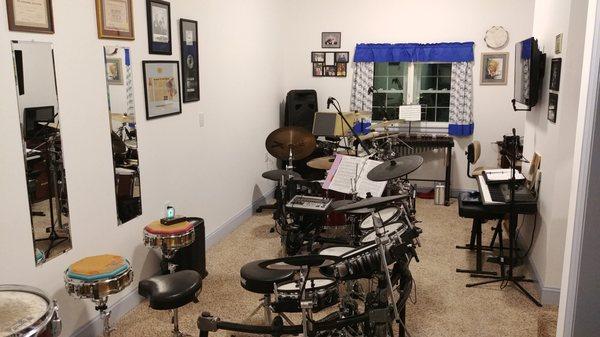 Planet Drums new renovation. State of the Art learning percussion studio.