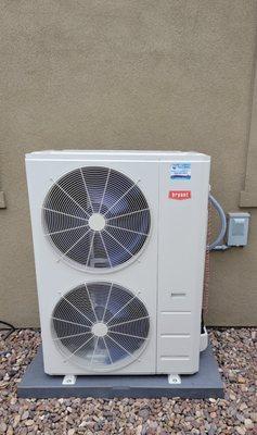 bryant slim unit heat pump installed by global heating and air