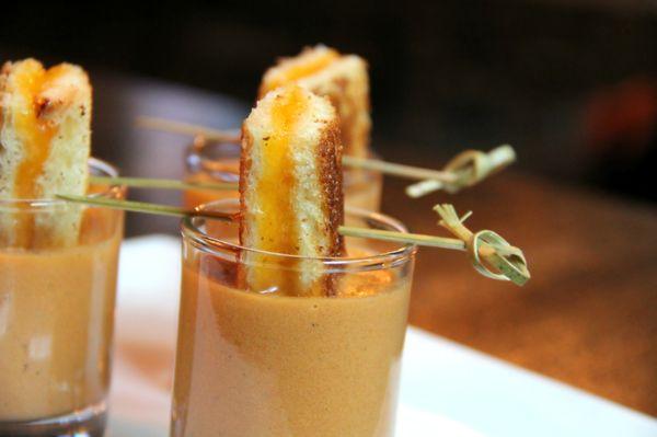 Mini Grilled Cheese & Tomato Soup Shooters