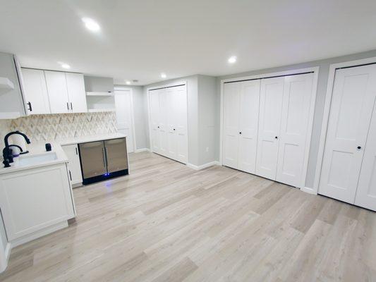 Basement and bathroom renovation in Pleasantville.