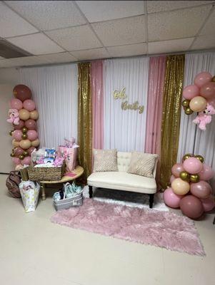 Baby shower gift area