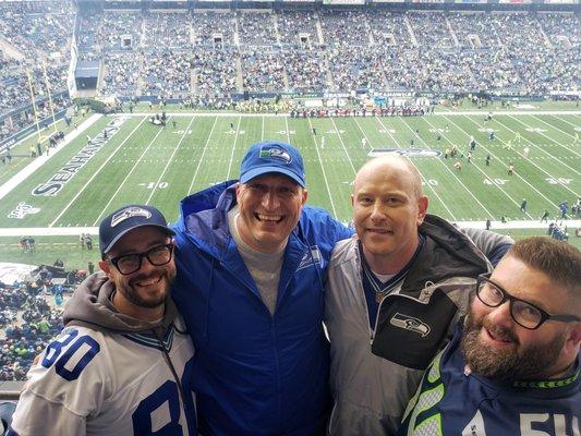 Chris, Jason, Dave and Joe... Go Hawks!