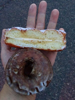 Glazed Blueberry cake donut & buttercream bar