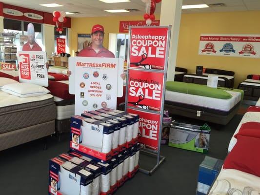 They're having a sale so were looking to buy new mattresses