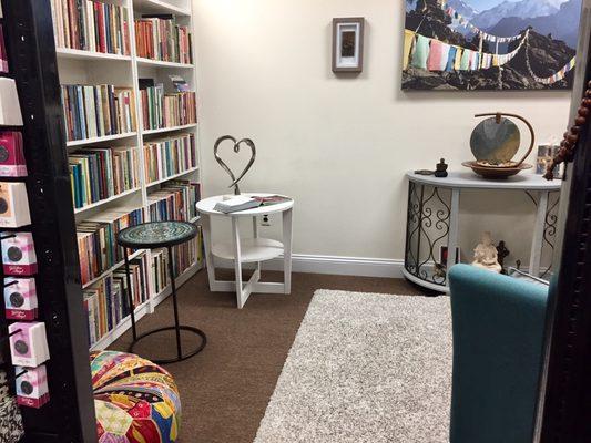 Special events, classes, and more in our Spiritual Library and Meditation Nook.