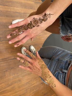 Henna tattoos