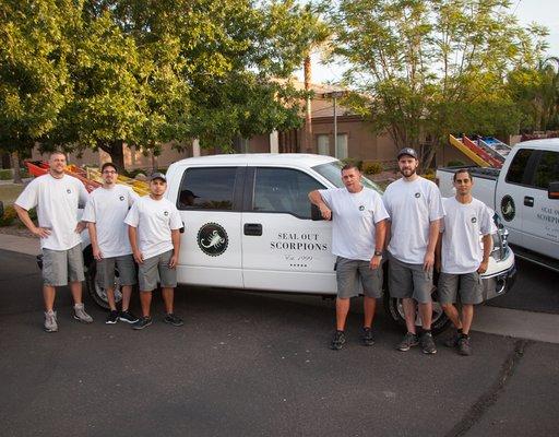 Scottsdale scorpion control team with Seal Out Scorpions