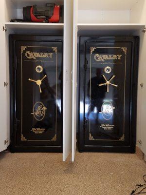 2 almost matching  Sun Welding safes finding  a new home