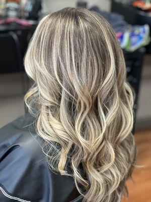 Balayage highlights hair