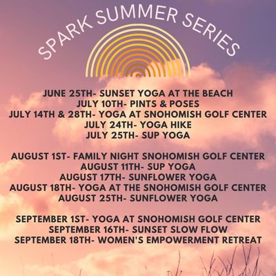 P r e s e n t i n g....

The Spark Summer Series!

Make this the best Summer ever.