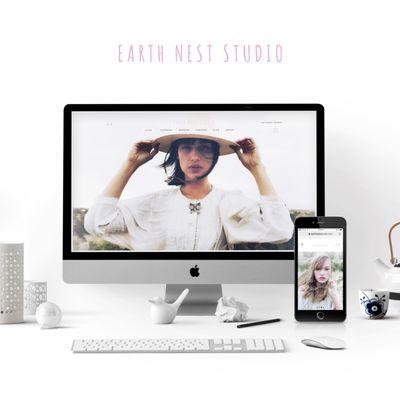 Earth Nest Studio E-commerce website design and development