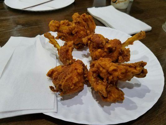 Chicken lollipops