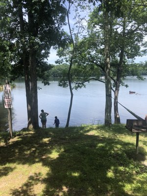 View from lakeside villa