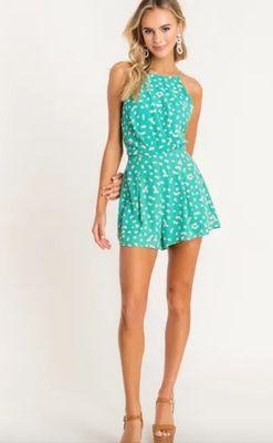 Tie Back Cocktail Romper