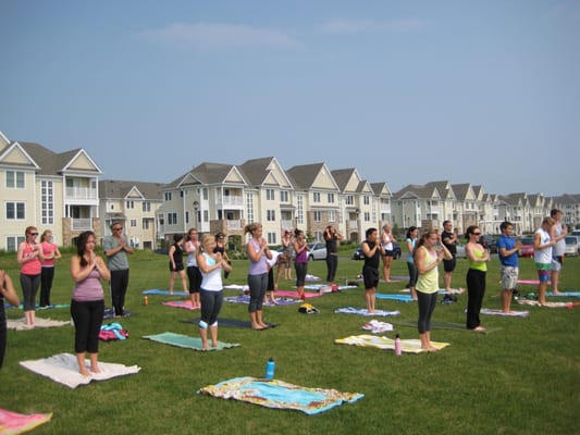 Yoga on the Great Lawn.