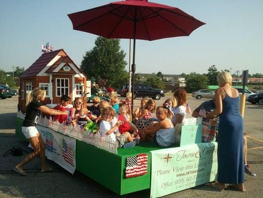 Towne & Country Realty House float in the Ft Mitchell & Edgewood 4th July Parades! "Keeping the American Dream Alive Every Day!"