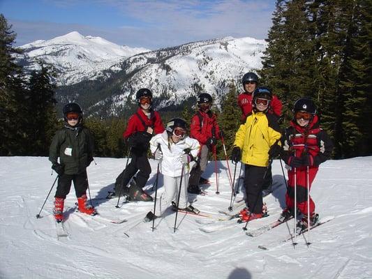 ski group at sierra