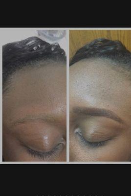 Eyebrows tinting