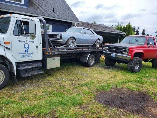 Towing a 1968 Camaro