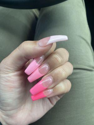 Fill in, French tip