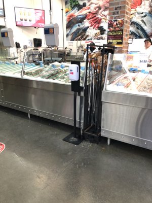 Seafood counter