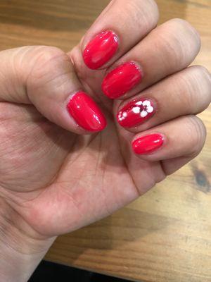 Hard gel manicure