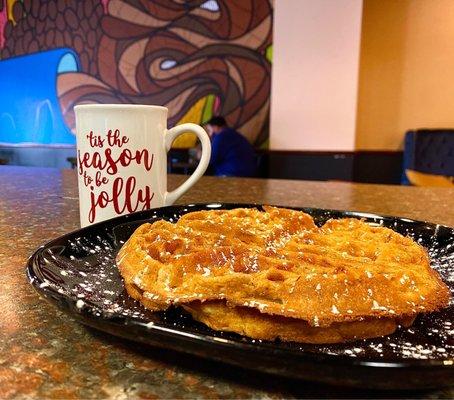 Vegan Powdered Sugar & Cinnamon Waffle White Coconut Creme Tea