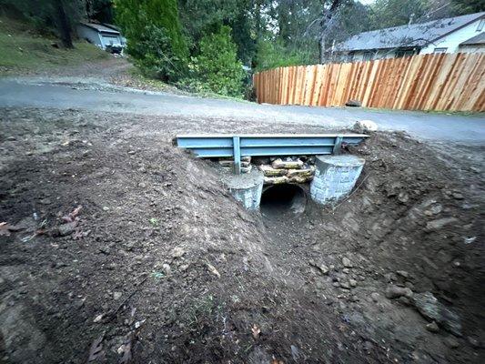 We recently performed some excavation work in   Placerville, Ca consisting of repair work, trenching and installing horizontal I-beams.