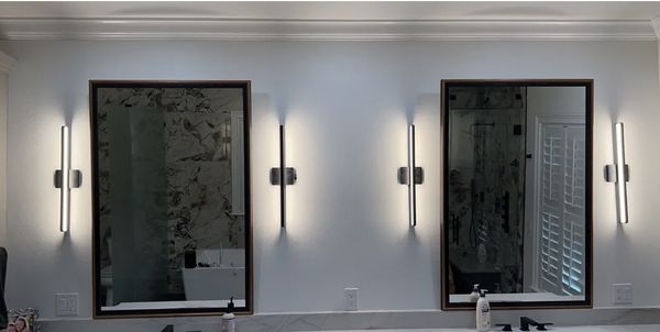 Bathroom Sconce Installation