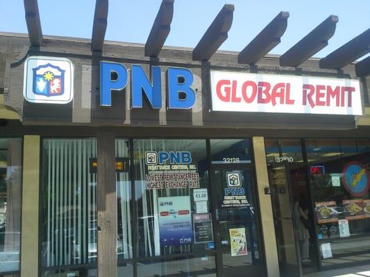 PNB Remittance Center Store Front, Alvarado Place Shopping Center, Union City, CA.