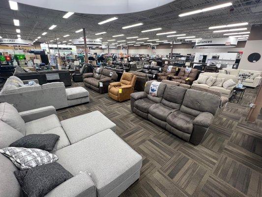 Furniture section with the Chattanooga Electronic Express