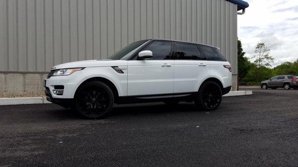 Our Client's Range Rover Sport with our Gold Option Window Tint.