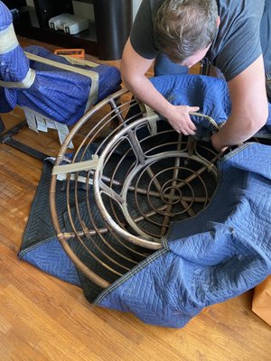 Wrapping my papasan chair