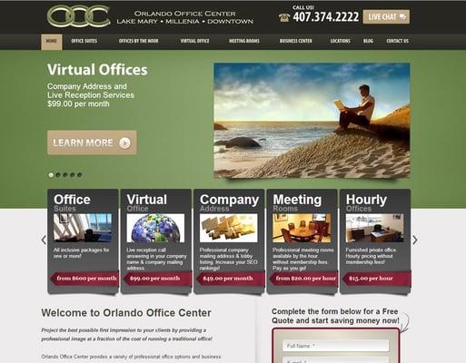 Orlando Office Center - Web Design - Search Engine Optimization - Wordpress - PHP/mySQL Programming - Web Hosting