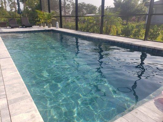 Yet another clear healthy pool by Mighty Miller's Pool Services