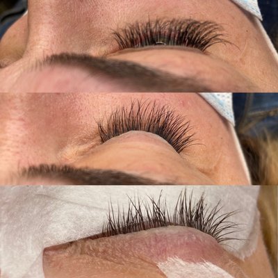 Before and After Natural Classic lash extensions  Book at Vidalashesdc.com for your appointment.