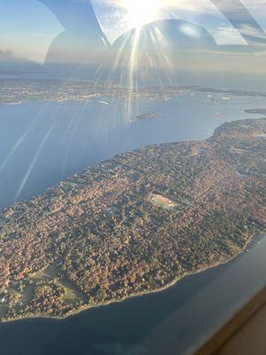 Aerial view of Jamestown