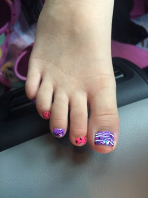 They were very patient with my 6 year old and even gave her extra "stripes" because she wanted zebra stripes.