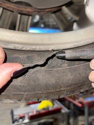 Customer states: Tire keeps loosing air