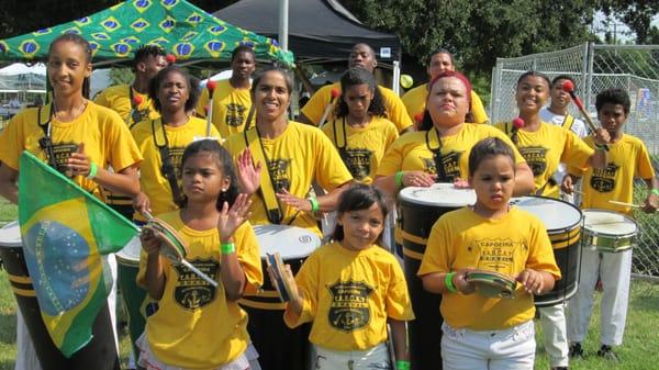 Students playing Brazilian Samba Music at Banana Festival!