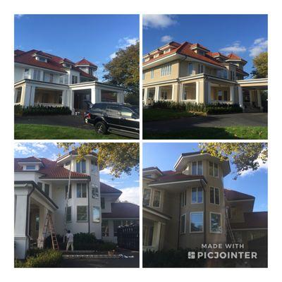 It's time to start thinking, planning and booking your exterior paint jobs for the upcoming season. Here is a little before and after!