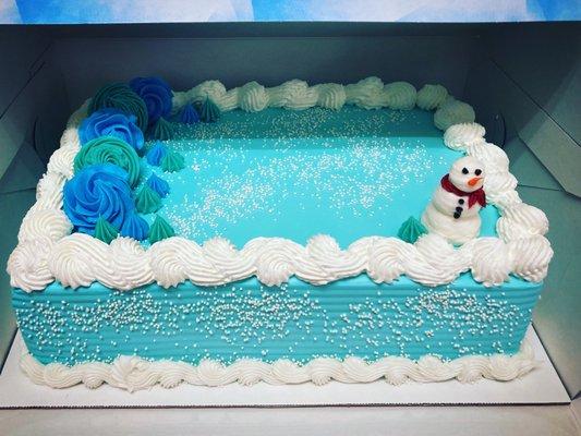 Pretty winter cake