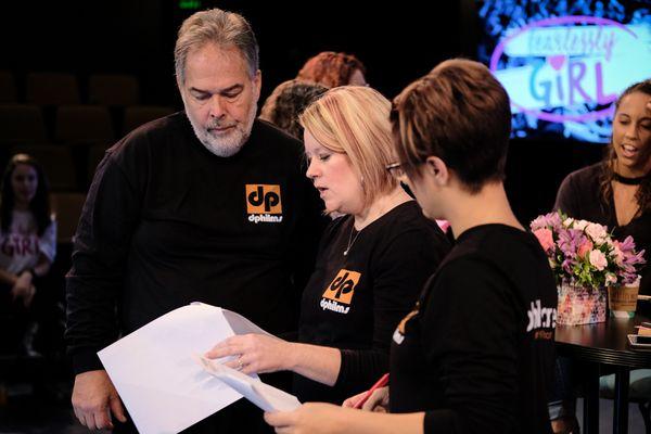 FearlesslyGiRL - Crew reviewing run of show.
 dphilms | Video Production Company Quad Cities
 + Photography services
 #YeahWeDidTh