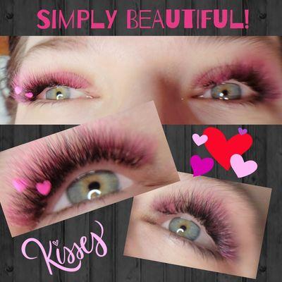 Pink lashes! Ooh la la!!!