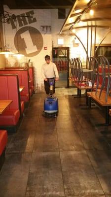 Giordarno's was having a problem with the salt and ice melt residue. Superior Touch Cleaning took care of the issues.