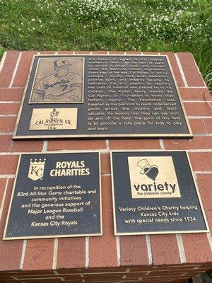 KC Royals plaque