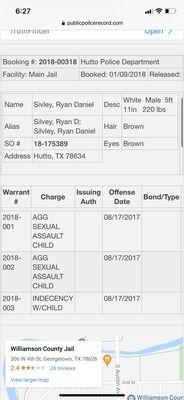 Arrest record